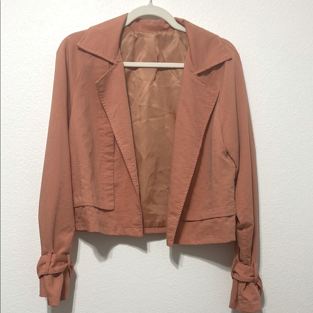 Women's Dark Coral Jacket Size Small PTP 20”